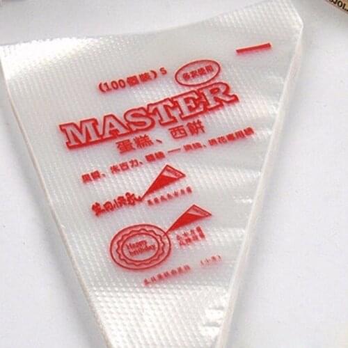 100pcs Disposable Pastry Bag Icing Piping Cake Pastry Cupcake Decorating fit All Size nozzles Pastry Bags Bakeware