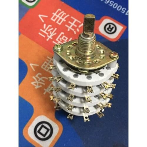 4PCS Band Channael Rotary Switch 4P11T 4 Pole 11 Position Four Decks