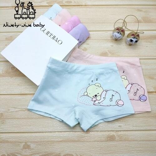 5pcs/lot Children Panties Cotton Modal Fabrics Childrens underpants Lovely Cartoon Pantie Childs underwear Baby Girls Clothes