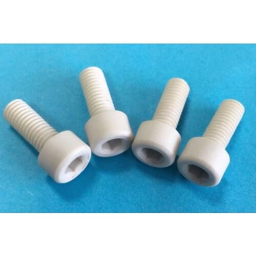 5pcs M6 M8 PPS material polyphenylene bolt hexagon socket head screw bolts high temperature resistance flame retardant screws