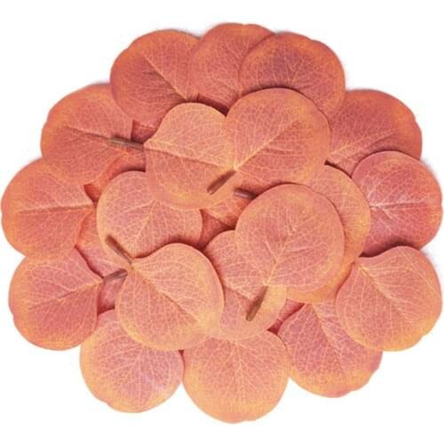 50pcs/set Artificial Eucalyptus Leaves Greenery Simulation Foliage For Party Wedding Decoration DIY Floral Props Garden Supplies