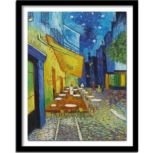 5d Diy Diamond Painting Full Square Diamond Cross Stitch Round Drill Kit Diamond Embroidery Van Gogh Coffee House Y3