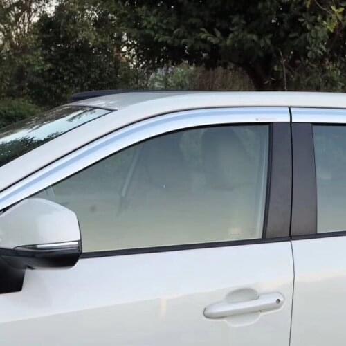 ABS Chrome plastic Window Visor Vent Shades Sun Rain Guard car accessories For Toyota rav4 2020