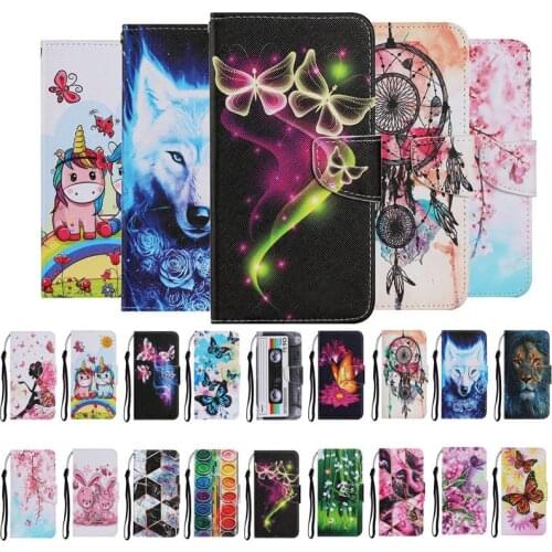 Wallet Case For Xiaomi Redmi 9 9A 9C Case Redmi 9a Note 9S Note 9 Pro Max Funda Fashion Cute Painted Leather Magnetic Flip Cover