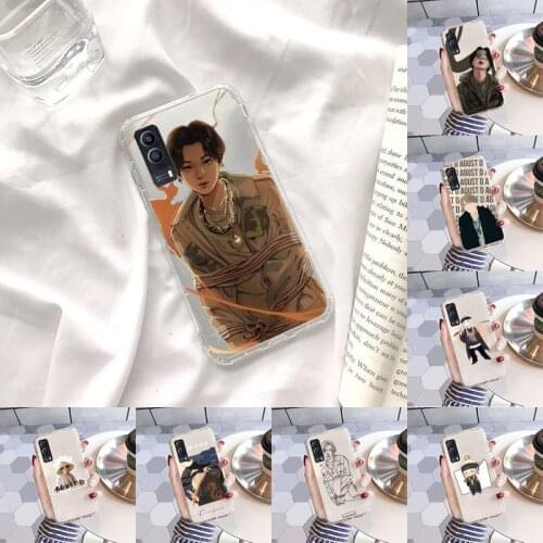 Agust D suga Phone Case Transparent For Xiaomi Redmi note 3 9 7 4 8 8T 10 CC9E 11ULTRA T lite PLAY pro 4G 5G