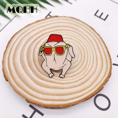 Cartoon Animal Dog Enamel Brooch Heart Shape Eye Butt Alloy Badge Denim Shirt Bag Pin Punk Accessories Jewelry Gift For Friends