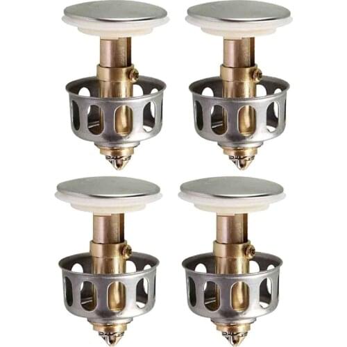 Universal Wash Basin Bounce Drain Plug Pop-up Bathroom Sink Draining Filter