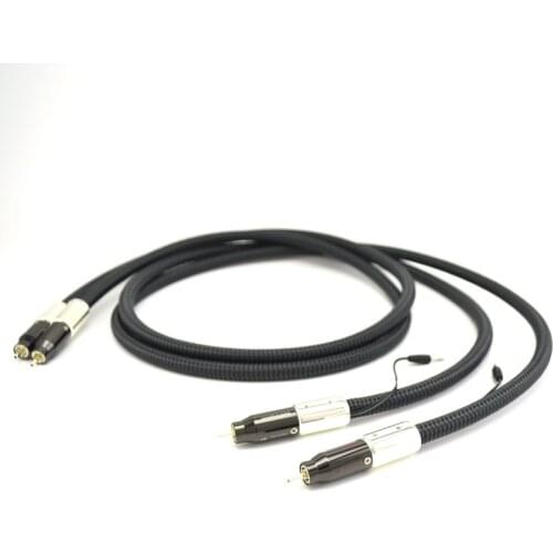 Pair hifi Audio RCA cable wel Signature 72V DBS RCA Interconnect audio cable hi-end RCA to RCA extension cord