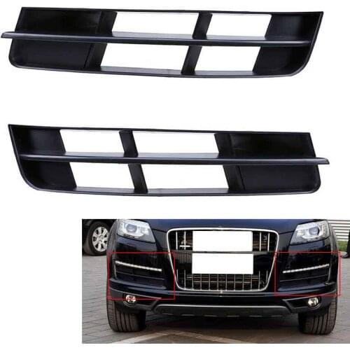 Left Right Side Car Front Lower Fog Light Lamp Grille Grill Fits For Audi Q7 MK1 11-15 Facelift 4L0807681B 4L0807682B