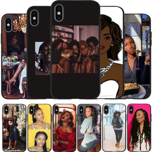 Mechanical dance black girl Soft Silicone black Phone Case For iPhone 5 5S 6 plus 7 8 plus X XR XS Max 11 PRO Max SE 2020