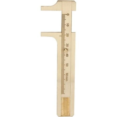 60mm Mini Brass Sliding Gauge Vernier Caliper Measure Measurement Tool