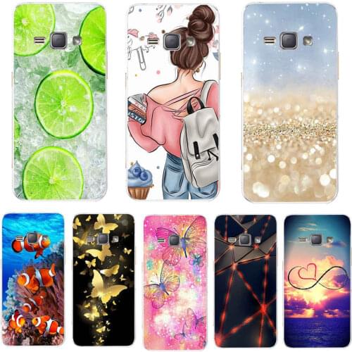 Soft TPU Case for Samsung Galaxy J1 2016 J120 J120F SM-J120F back cover 360 full protective printing transparent coque