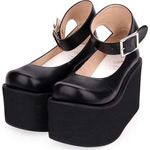 Angelic imprint New Arrival Punk Lolita style Women Pumps High Heel Platform shoes size 35-46 8509