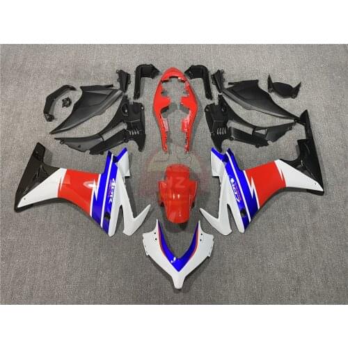 For Honda CBR500RR CBR500R 2013 2014 2015 Motorcycle injection fairing kit, CBR500 13 14 15 body black and white blue fairing