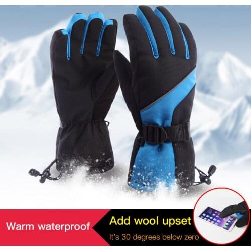 4 Colors Newest Arrival Cycling Thickened Gloves Reflective Design Waterproof Thermal Motorcycle Night Riding Tools Gloves
