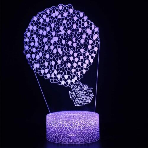 Birthday Present Valentines Day LOVE 3D Small Night Light LED Mood Bulbs Decoration for Bedroom Gift Valentines Lamp Outlet