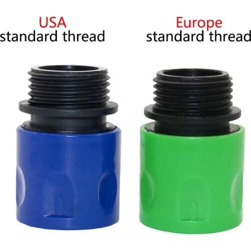 USA standard,EUR standard 3/4'' Male Thread Quick Connectors Garden Irrigation Pipe Joint Watering Fittings 2 Pcs