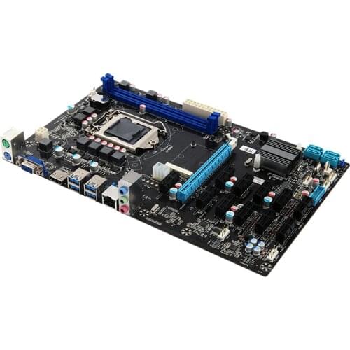 TB250-BTC PRO motherboard DDR4 LGA 1151 B250-BTC 12GPU 12PCIE B250 mining machine motherboard