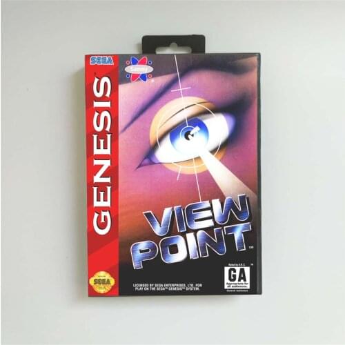 Viewpoint View Point - USA Cover With Retail Box 16 Bit MD Game Card for Sega Megadrive Genesis Video Game Console