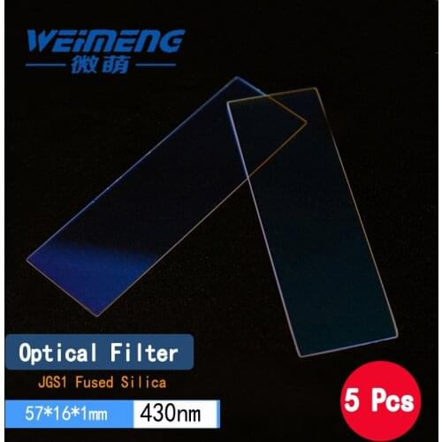 Weimeng lase filter glass 5pcs 57*16*1mm 430nm JGS1 quartz optical lens for laser cutting welding marking beauty machine
