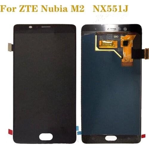 For ZTE Nubia M2 NX551J AMOLED LCD display touch screen digitizer assembly for ZTE Nubia M 2 display repair parts