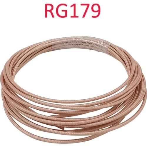 1M RG179 Coaxial Cable Antenna Feeder Transmission Connection Line M17/94-RG179 Low Loss RF Coaxial Cable Connection Coax Wire