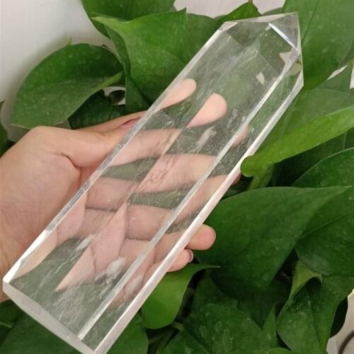 920g-1500g 1pc High-temperature White Smelting Crystal Obelisk Quartz Point Specimen