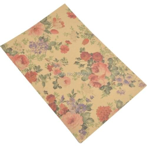 15x21cm & 21x29cm Printed Kraft Wrapping Paper Handmade Wrapping Paper custom Gift kraft Paper 200pcs