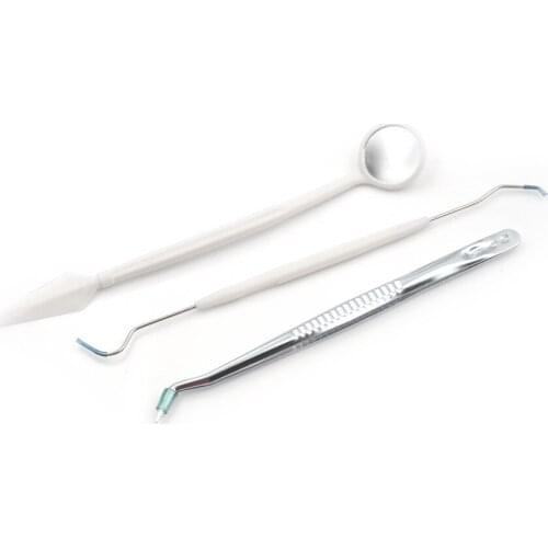 3Pcs/Lot Useful Stainless Dental Tools Dentist Tooth Clean Hygiene Picks Kit Tools Set