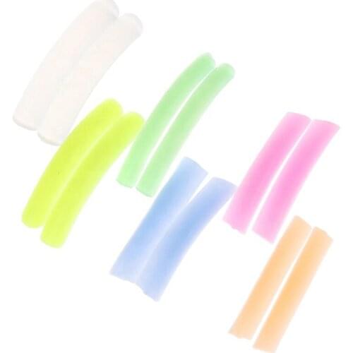 6 Pairs Eyelash Perm Rods Reusable Silicone Eye Pads Flat&Curl Lashes Patches Colorful Lash Perm Lasting Lifting Makeup Tools