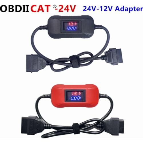 A+ Quality 12V to 24V Heavy Duty Truck Diesel Adapter Cable for X431 for Launch Truck Converter