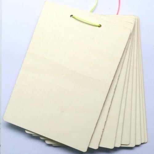 Milk Tea Store Tag Wood Chips Hanging Tags 12*17cm/25*35cm Ornaments Christmas Tree DIY Alumni Book Home Shop Decor Crafts Gift