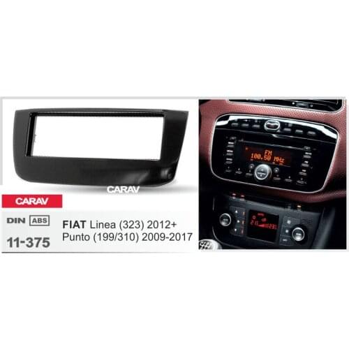CARAV 11-375 Top Quality Radio Fascia for Punto (199/310) 2009+; Linea (323) Stereo Fascia Dash CD Trim Installation Kit