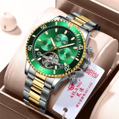 2021 Automatic Mens Watches Top Brand Luxury Men Watch Mechanical Wrist Watch For Men Waterproof Reloj Hombre Tourbillon