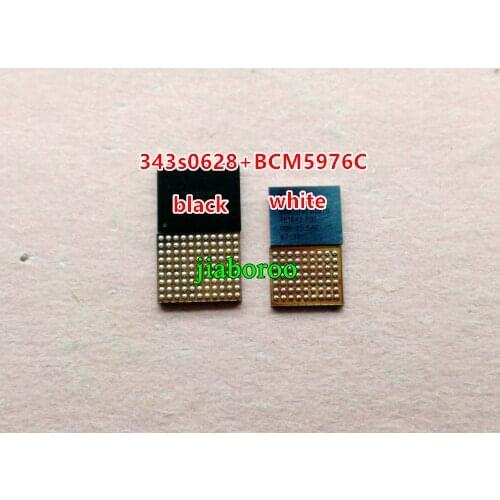 1pair (2pcs) white+ black touch screen digitizer control ic for IPHONE 5 5G U14 343S0628+ U12 BCM5976C