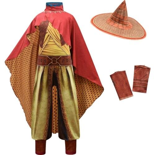 Cosplay Legend 2021 Movie Raya and The Last Dragon Cosplay Costume Raya Fancy Set Childrens Performance Costume