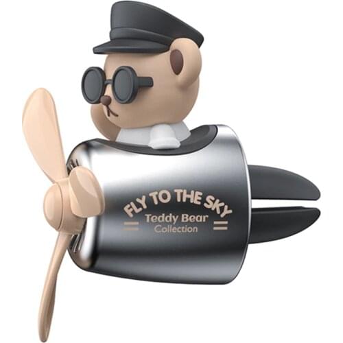 Little Bear Pilot Car Fragrance Pilot Rotating Propeller Air Outlet Perfume Flavoring Auto Air Freshener 자동차 공기 청정기 Accessories