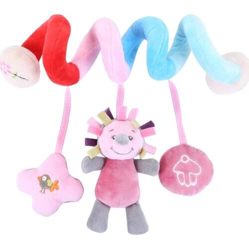 0-12 Months Soft Crib Bed Stroller Baby Toys Spiral Baby Toy For Newborns Car Seat Educational Rattles Baby Towel