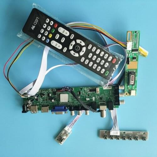 Kit for LP154WX5-TLB1/LP154WX5-TLB2 Screen monitor Controller board LCD Panel Digital TV USB AV HDMI VGA DVB-T2 1 CCFL 1280X800