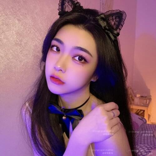 Japanese Hair Accessories Women Girls Cat Ears Headband Accessories Sexy Head Band Multicolor Styling Tools Headwear Neko