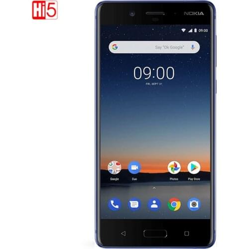Original Unlocked Nokia 8 Dual back 13.0MP Camera 5.3 inch Screen 4GB+ 64GB Fingerprint