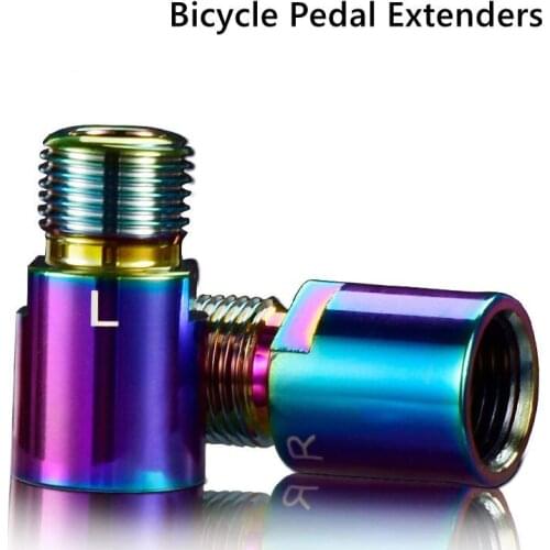 Mountain Road Bike Pedals a Pair Of CNC Chrome Molybdenum Steel Extenders MTB Bicycle Pedals