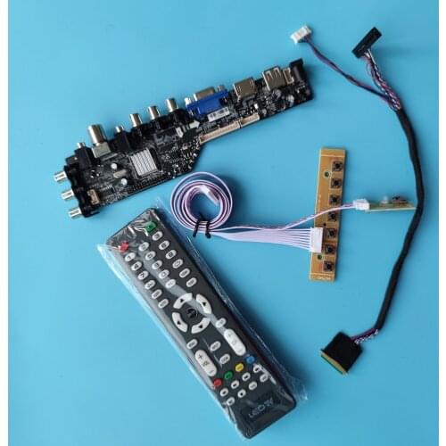 Kit For B116XTN02.0 1366X768 Controller Board Driver Panel HDMI Digital Display TV Remote DVB-T Monitor LED USB VGA AV