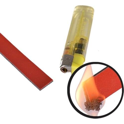 Self-adhesive Intumescent Strip Metal Wood Door Firepoof Sealing Fire Expansion Rate 7 Times 20x2mm Red odd