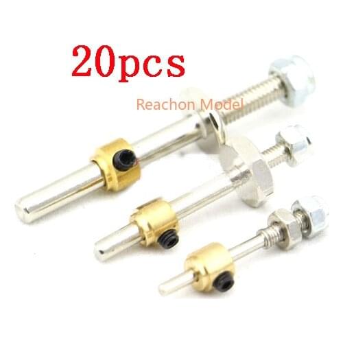 20pcs 2/3/4mm M3/M4 Landing Gear Wheel Axle Shaft with Stopper for DIY RC Aircraft Model Fixed Wing
