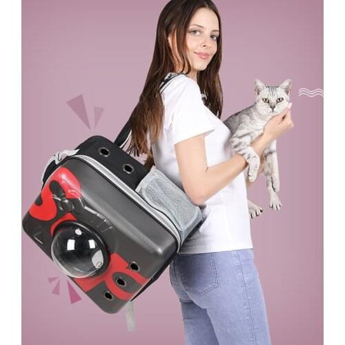Large Space Multi-functional Pet Bag Porous Breathable Trend Function Pet Backpack Prevent Escape Strong Durable Dog Cat Bag