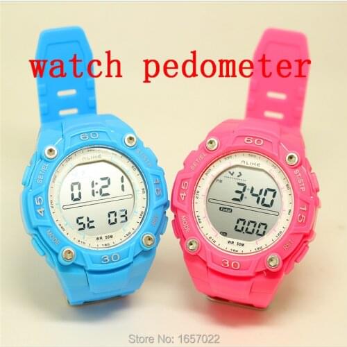 High quality alike brand fashion women green led display watch pedometer sports digital watches for relogio masculino led watch