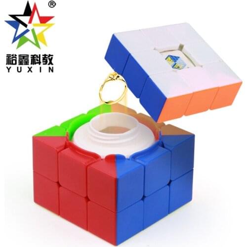 Yuxin Box 3x3x3 Magic Cube Hollow Storage Box Cube 3Layers Speed Cube Professional Puzzle Toys For Children Kids Gift