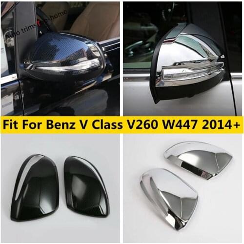 For Mercedes-Benz V Class V260 W447 2014 - 2021 Door Rearview Mirror Protection Cap Cover Exterior Mouldings Trim Accessories
