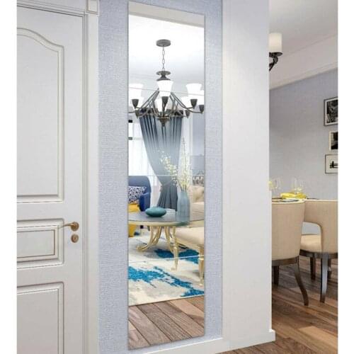 4x30cm Mirror Tile Wall Sticker Modern Square Mirrors Self AdhesiveHome Art Decor Bathroom Living Room Glass DIY Wall Sticker